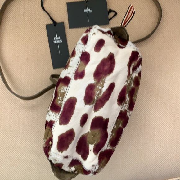 Jerome Dreyfuss Carlito Leopard Suede & Calf Hair - Picture 4 of 6